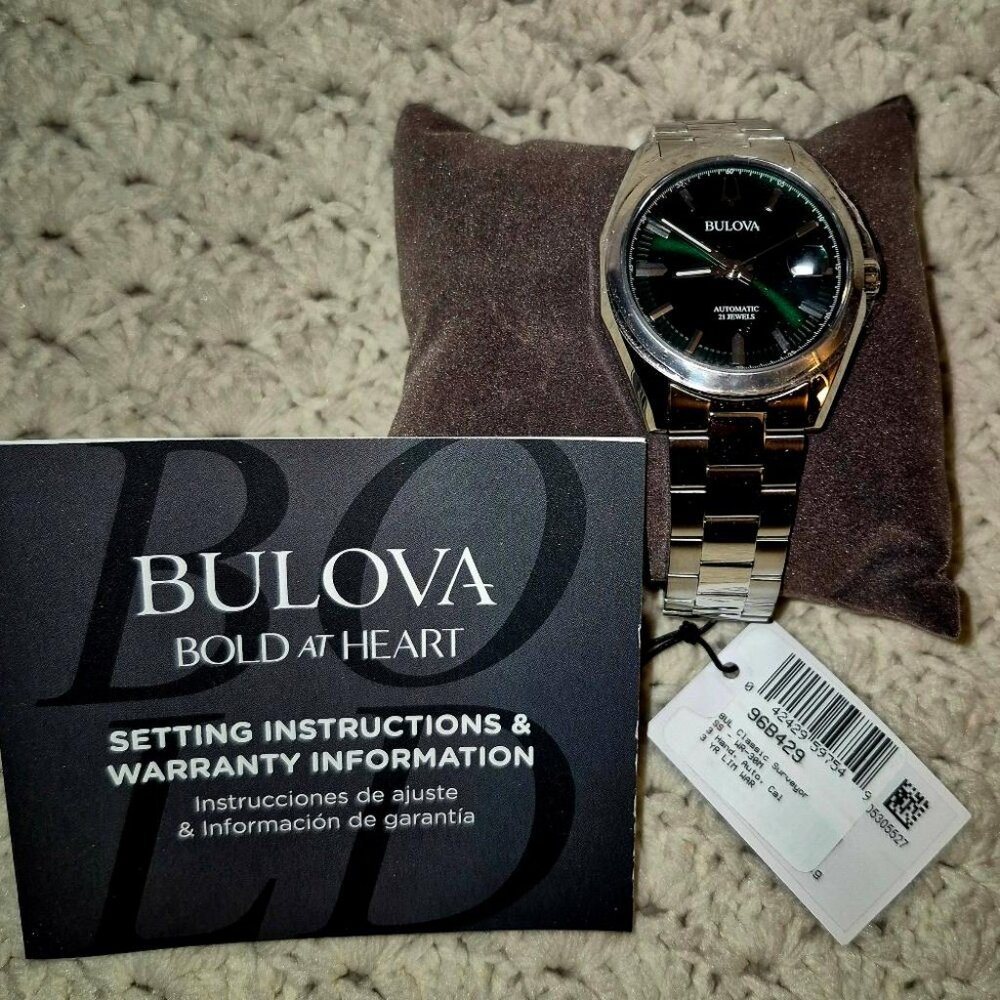 Bulova Men's Classic Surveyor Automatic Silver-Tone Stainless Steel Watch - Picture 3 of 4